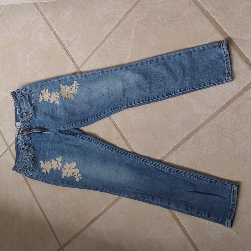 Lucky Brand Embroidered Jeans